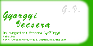 gyorgyi vecsera business card